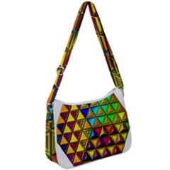 Zip Up Shoulder Bag 