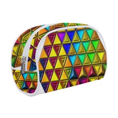 Cube Diced Tile Background Image Make Up Case (Small) from ArtsNow.com