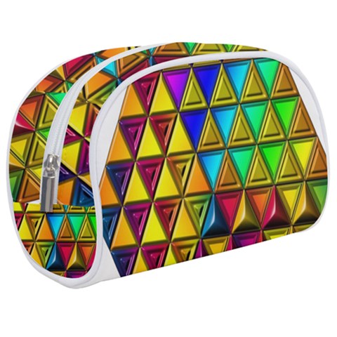 Cube Diced Tile Background Image Make Up Case (Medium) from ArtsNow.com