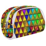 Cube Diced Tile Background Image Make Up Case (Medium)