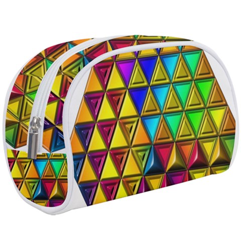 Cube Diced Tile Background Image Make Up Case (Large) from ArtsNow.com