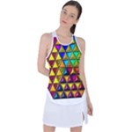 Cube Diced Tile Background Image Racer Back Mesh Tank Top