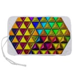 Cube Diced Tile Background Image Pen Storage Case (S)