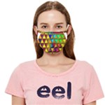 Cube Diced Tile Background Image Cloth Face Mask (Adult)