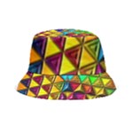 Cube Diced Tile Background Image Inside Out Bucket Hat