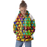 Cube Diced Tile Background Image Kids  Oversized Hoodie