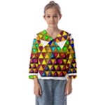 Cube Diced Tile Background Image Kids  Sailor Shirt
