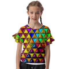 Kids  Cut Out Flutter Sleeves 