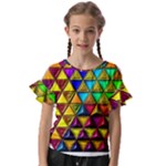 Cube Diced Tile Background Image Kids  Cut Out Flutter Sleeves