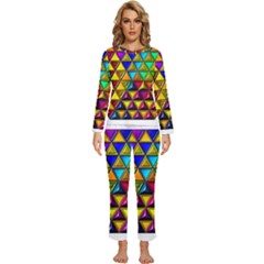 Womens  Long Sleeve Lightweight Pajamas Set 