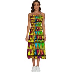 Sleeveless Shoulder Straps Boho Dress 