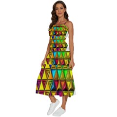Sleeveless Shoulder Straps Boho Dress 