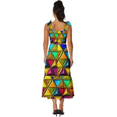 Tie-Strap Tiered Midi Chiffon Dress 