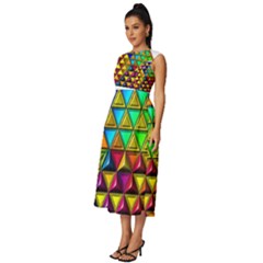 Sleeveless Round Neck Midi Dress 