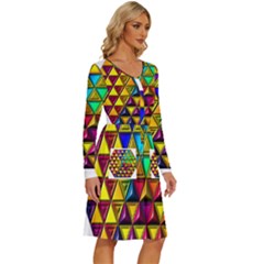 Long Sleeve Dress With Pocket 