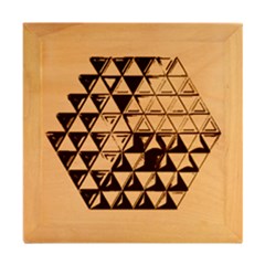 Wood Photo Frame Cube 