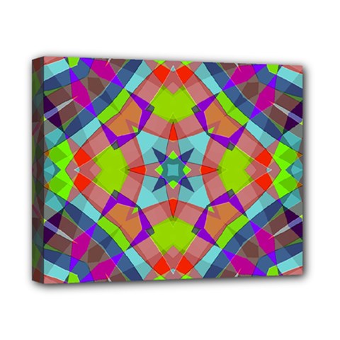 Farbenpracht Kaleidoscope Pattern Canvas 10  x 8  (Stretched) from ArtsNow.com