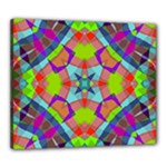 Farbenpracht Kaleidoscope Pattern Canvas 24  x 20  (Stretched)