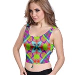 Farbenpracht Kaleidoscope Pattern Crop Top