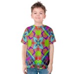 Farbenpracht Kaleidoscope Pattern Kids  Cotton T-Shirt