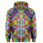 Farbenpracht Kaleidoscope Pattern Men s Zipper Hoodie