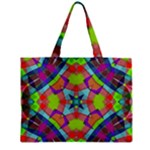 Farbenpracht Kaleidoscope Pattern Zipper Mini Tote Bag