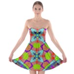 Farbenpracht Kaleidoscope Pattern Strapless Bra Top Dress