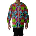 Farbenpracht Kaleidoscope Pattern Kids  Hooded Windbreaker