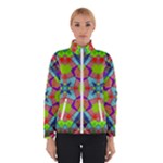 Farbenpracht Kaleidoscope Pattern Women s Bomber Jacket