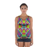 Farbenpracht Kaleidoscope Pattern Sport Tank Top 