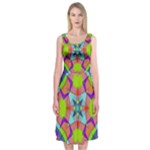 Farbenpracht Kaleidoscope Pattern Midi Sleeveless Dress