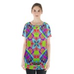 Farbenpracht Kaleidoscope Pattern Skirt Hem Sports Top