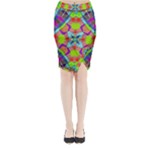 Farbenpracht Kaleidoscope Pattern Midi Wrap Pencil Skirt