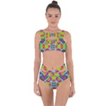 Farbenpracht Kaleidoscope Pattern Bandaged Up Bikini Set 
