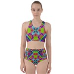 Farbenpracht Kaleidoscope Pattern Racer Back Bikini Set