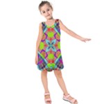 Farbenpracht Kaleidoscope Pattern Kids  Sleeveless Dress