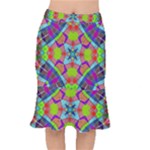 Farbenpracht Kaleidoscope Pattern Short Mermaid Skirt