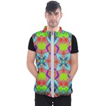 Farbenpracht Kaleidoscope Pattern Men s Puffer Vest