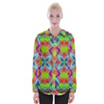 Farbenpracht Kaleidoscope Pattern Womens Long Sleeve Shirt