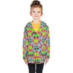 Farbenpracht Kaleidoscope Pattern Kids  Double Breasted Button Coat