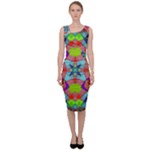 Farbenpracht Kaleidoscope Pattern Sleeveless Pencil Dress