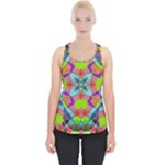 Farbenpracht Kaleidoscope Pattern Piece Up Tank Top