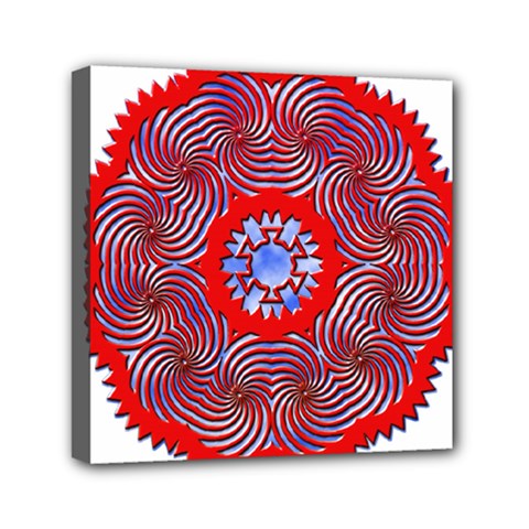 Tile Pattern Background Image Mini Canvas 6  x 6  (Stretched) from ArtsNow.com
