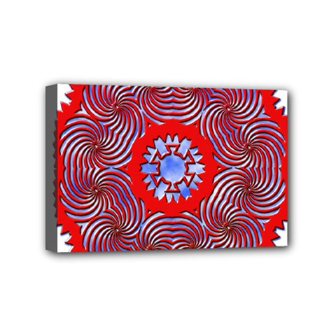 Tile Pattern Background Image Mini Canvas 6  x 4  (Stretched) from ArtsNow.com