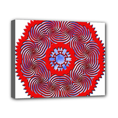 Tile Pattern Background Image Canvas 10  x 8  (Stretched) from ArtsNow.com
