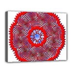 Tile Pattern Background Image Canvas 14  x 11  (Stretched)