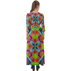 Button Up Boho Maxi Dress 