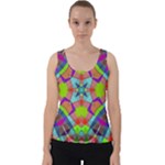 Farbenpracht Kaleidoscope Pattern Velvet Tank Top