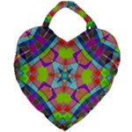 Farbenpracht Kaleidoscope Pattern Giant Heart Shaped Tote
