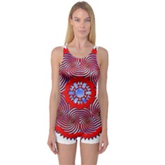One Piece Boyleg Swimsuit 
